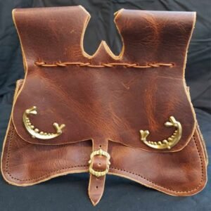 14th-15th Century Girdle Purse/Brown