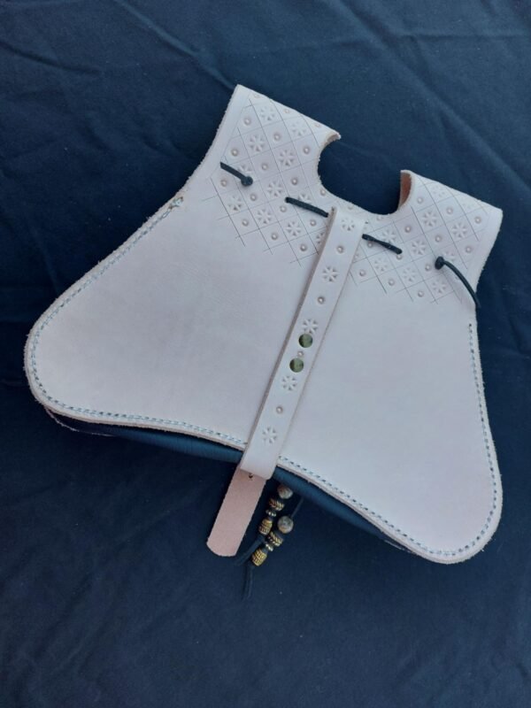 14th-15th Century Girdle Purse Black/Natural - Image 3