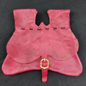 14th-15th Century Girdle Purse/Red