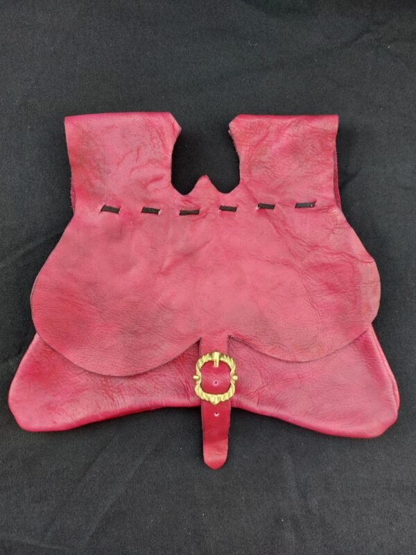14th-15th Century Girdle Purse/Red