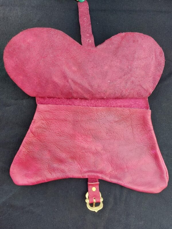 14th-15th Century Girdle Purse/Red - Image 3