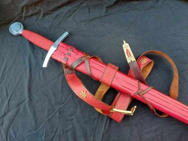 14th Century Sword with Scabbard and Period Sword Belt