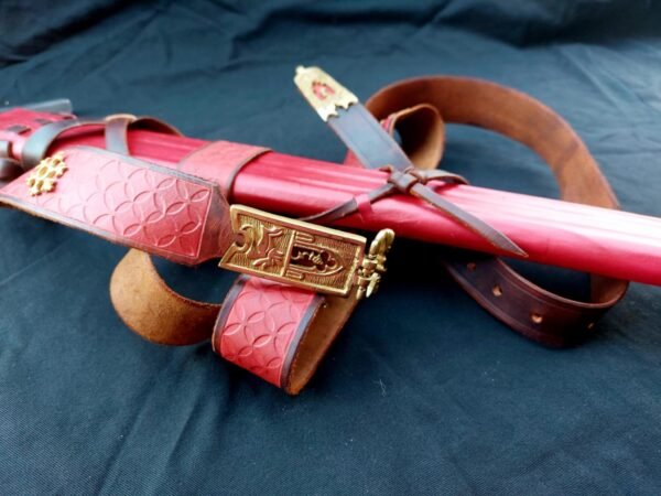 14th Century Sword with Scabbard and Period Sword Belt - Image 4