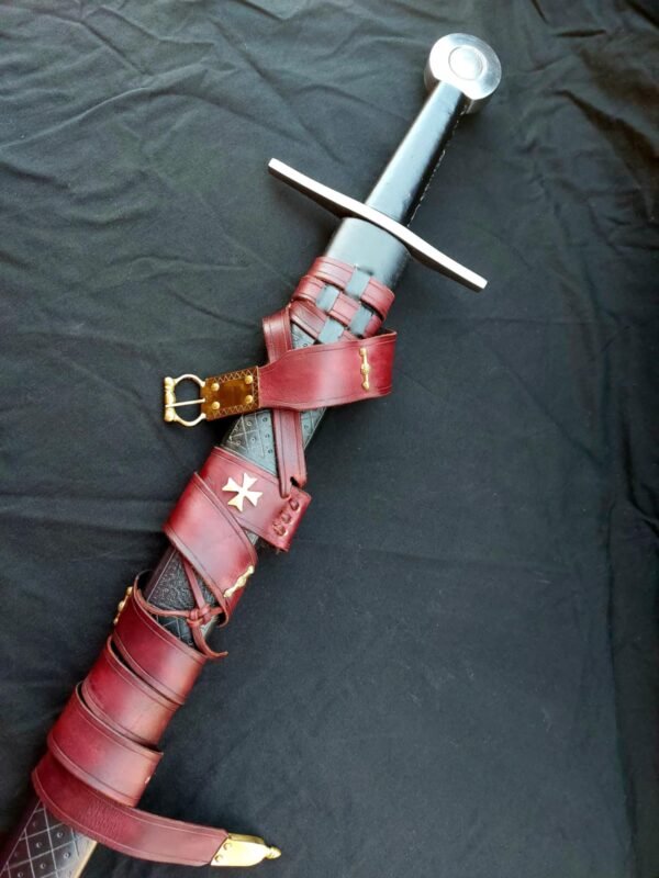 13th Century Sword and Scabbard with Matching Sword Belt