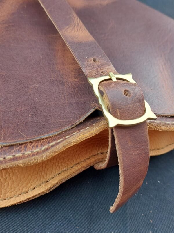 12th-15th Century Soldiers Bag/ Brown - Image 3