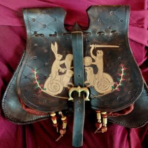 14th-15th Century Nobles Purse "Jousting Rabbit and Dog"