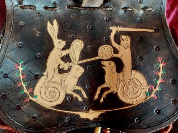 14th-15th Century Nobles Purse "Jousting Rabbit and Dog" - Image 4