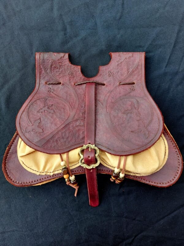 14th-15th Century Nobles Purse with Tooled Vinework - Image 2