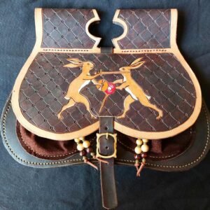 14th-15th century " Fencing Bunnies " Cordovan Brown.