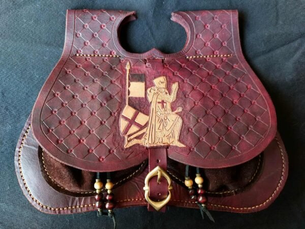 14th-15th Century Girdle Purse "Crusader in Prayer"