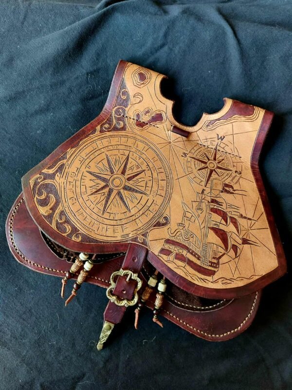 14th -15th Century Nautical Themed Girdle Purse