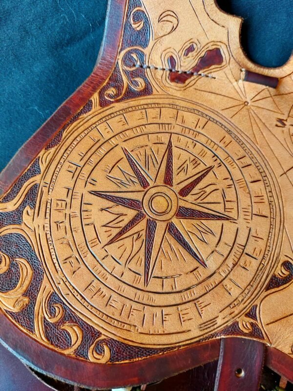 14th -15th Century Nautical Themed Girdle Purse - Image 5