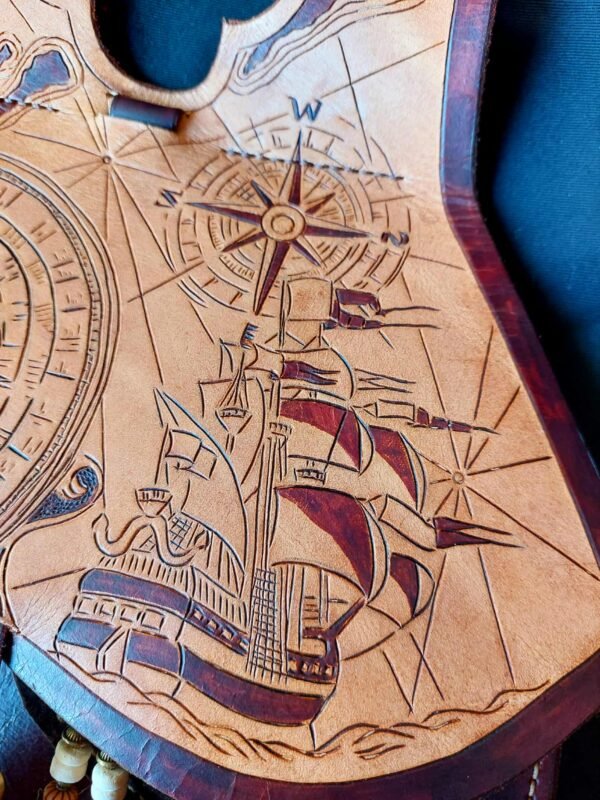 14th -15th Century Nautical Themed Girdle Purse - Image 6